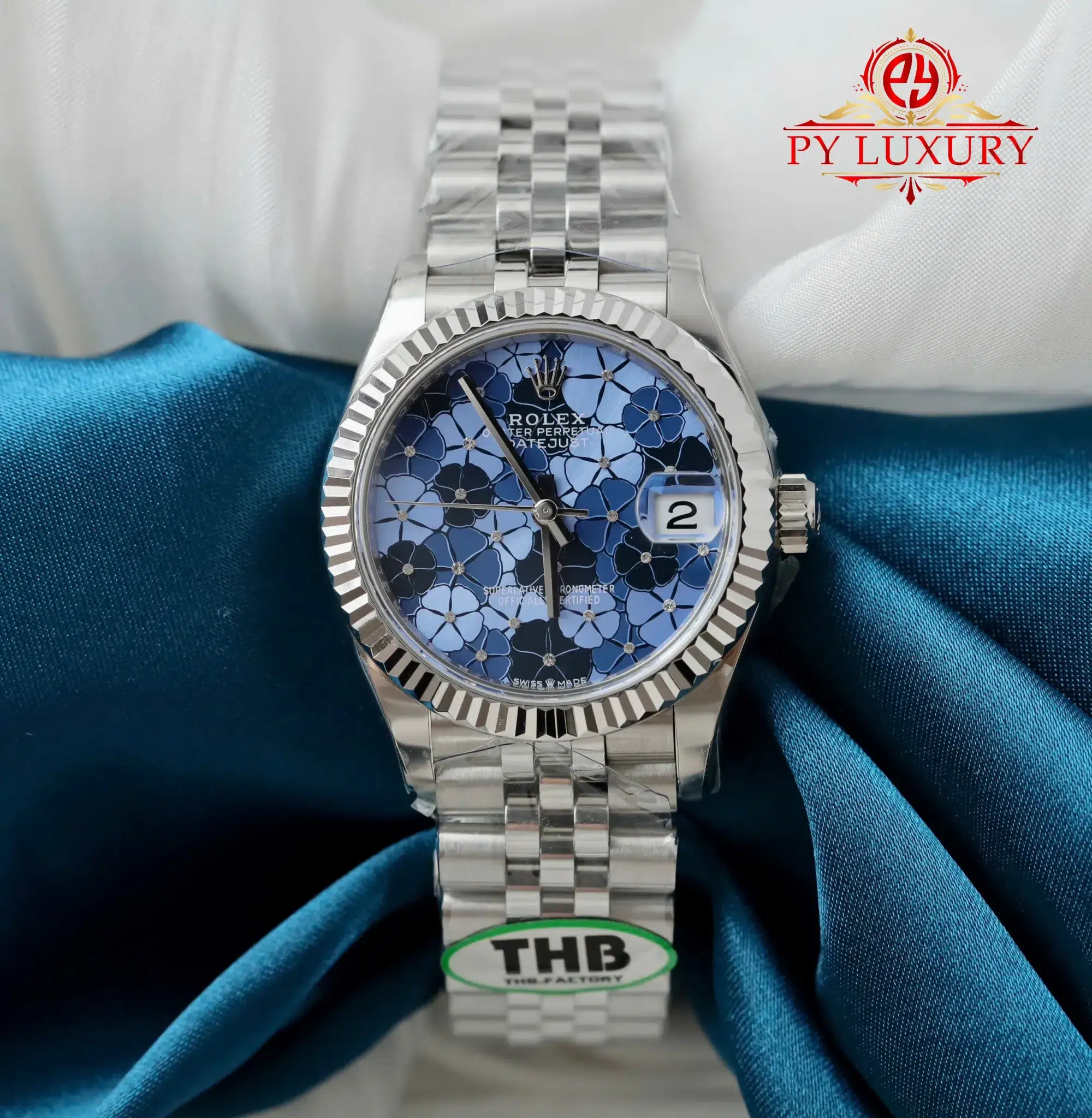 Rolex Datejust 278274 Blue Floral-Motif Dial Jubilee Bracelet 1:1 Best Replica THB 31mm