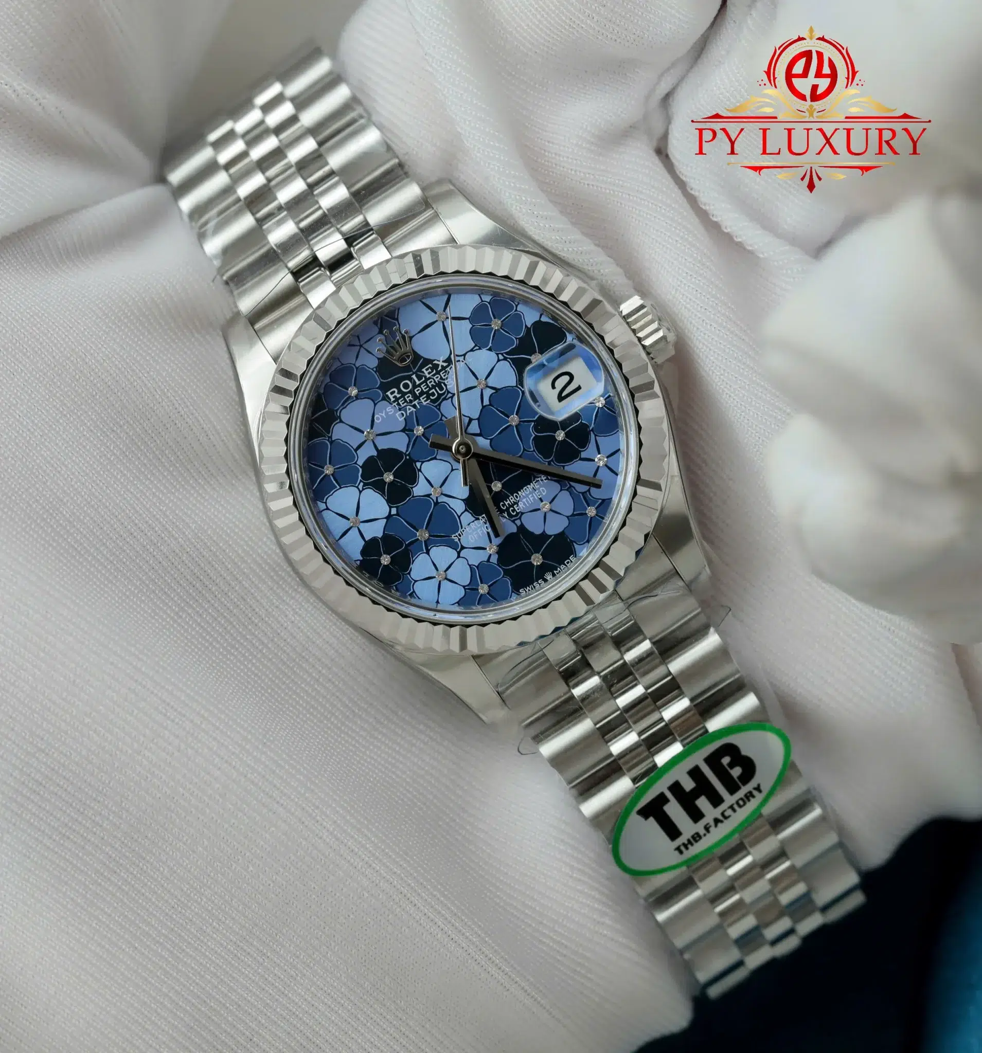 Rolex Datejust 278274 Blue Floral-Motif Dial Jubilee Bracelet 1:1 Best Replica THB 31mm - Image 2