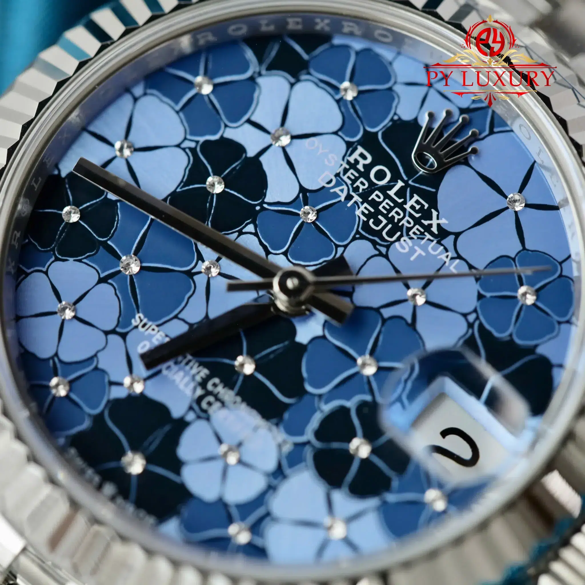 Rolex Datejust 278274 Blue Floral-Motif Dial Jubilee Bracelet 1:1 Best Replica THB 31mm - Image 4
