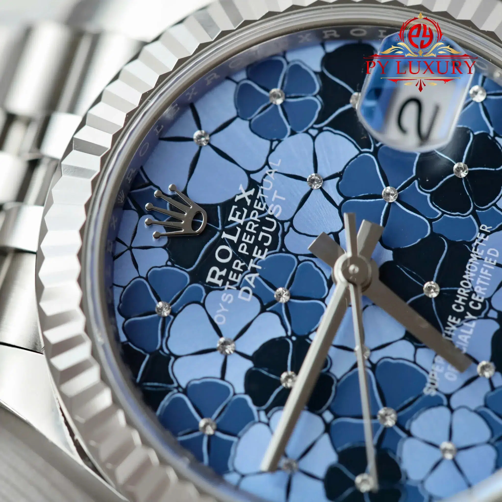 Rolex Datejust 278274 Blue Floral-Motif Dial Jubilee Bracelet 1:1 Best Replica THB 31mm - Image 5