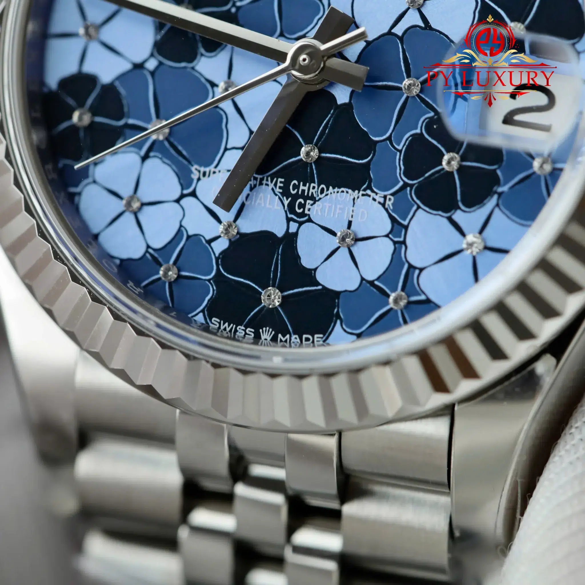 Rolex Datejust 278274 Blue Floral-Motif Dial Jubilee Bracelet 1:1 Best Replica THB 31mm - Image 6