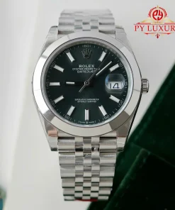 Rolex Datejust 126300 Mint Green Dial Smooth Bezel Jubilee Bracelet Best Replica VSF 41mm