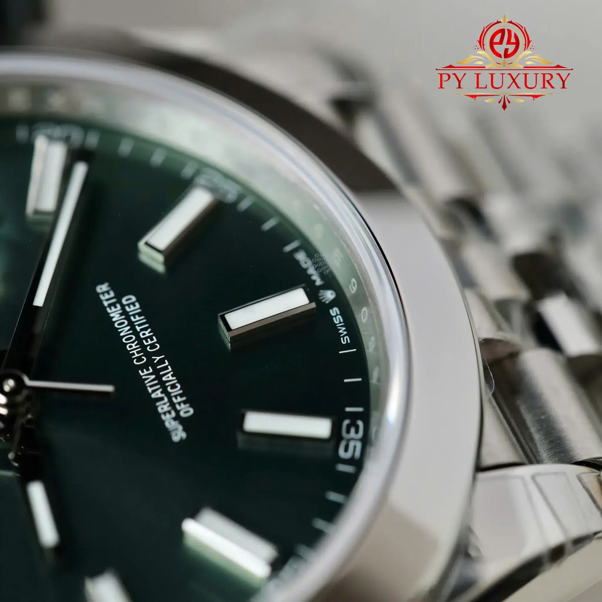 Rolex Datejust 126300 Mint Green Dial Smooth Bezel Jubilee Bracelet Best Replica VSF 41mm - Image 7