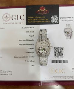 Rolex Datejust 126300 Bust Down Iced Out Moisssanite Diamonds Monopoly Dial Best Replica 41mm