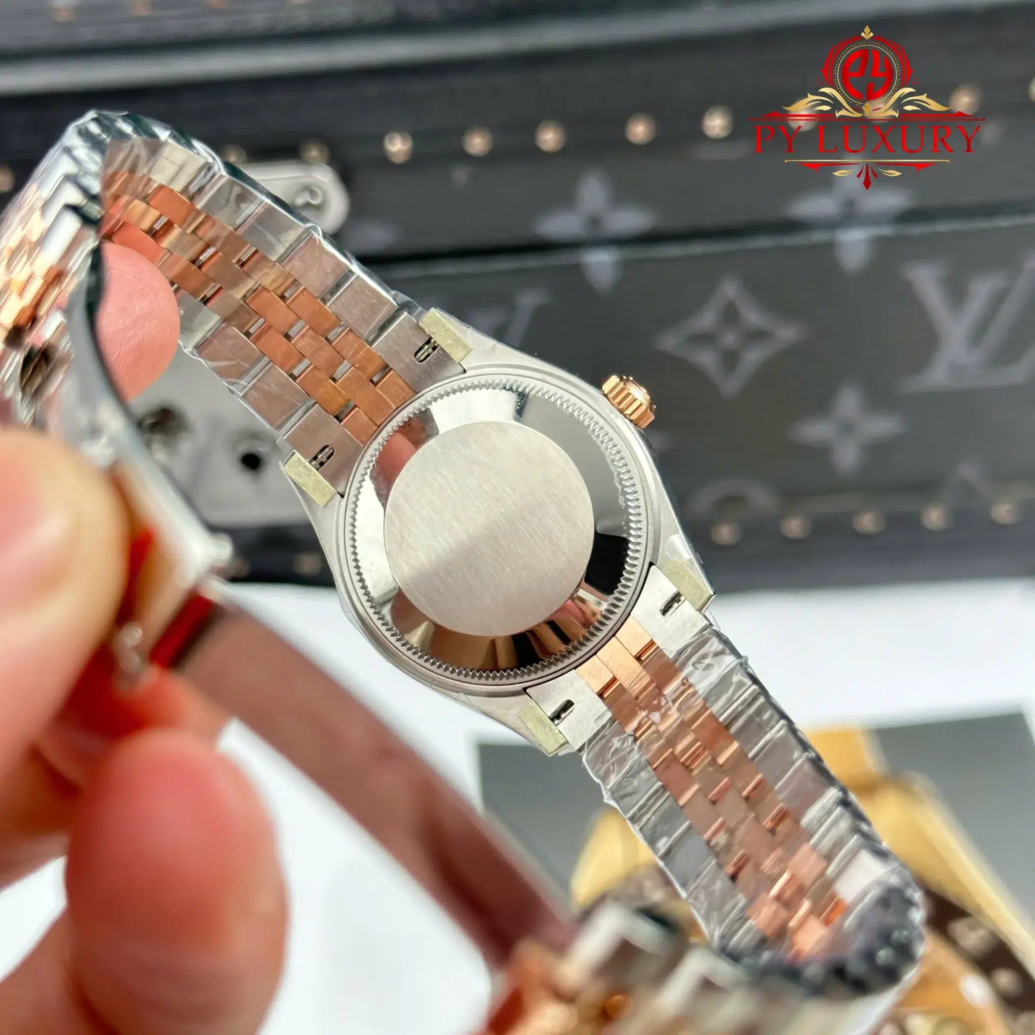 Rolex Datejust 278381RBR Two Tone Rose Gold Chocolate Dial Stone-set Bezel Jubilee Bracelet 1:1 Best Clone THB 31mm - Image 8