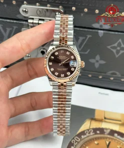 Rolex Datejust 278271 Two Tone Rose Gold Chocolate Diamond-set Dial Jubilee 1:1 Best Replica THB 31mm