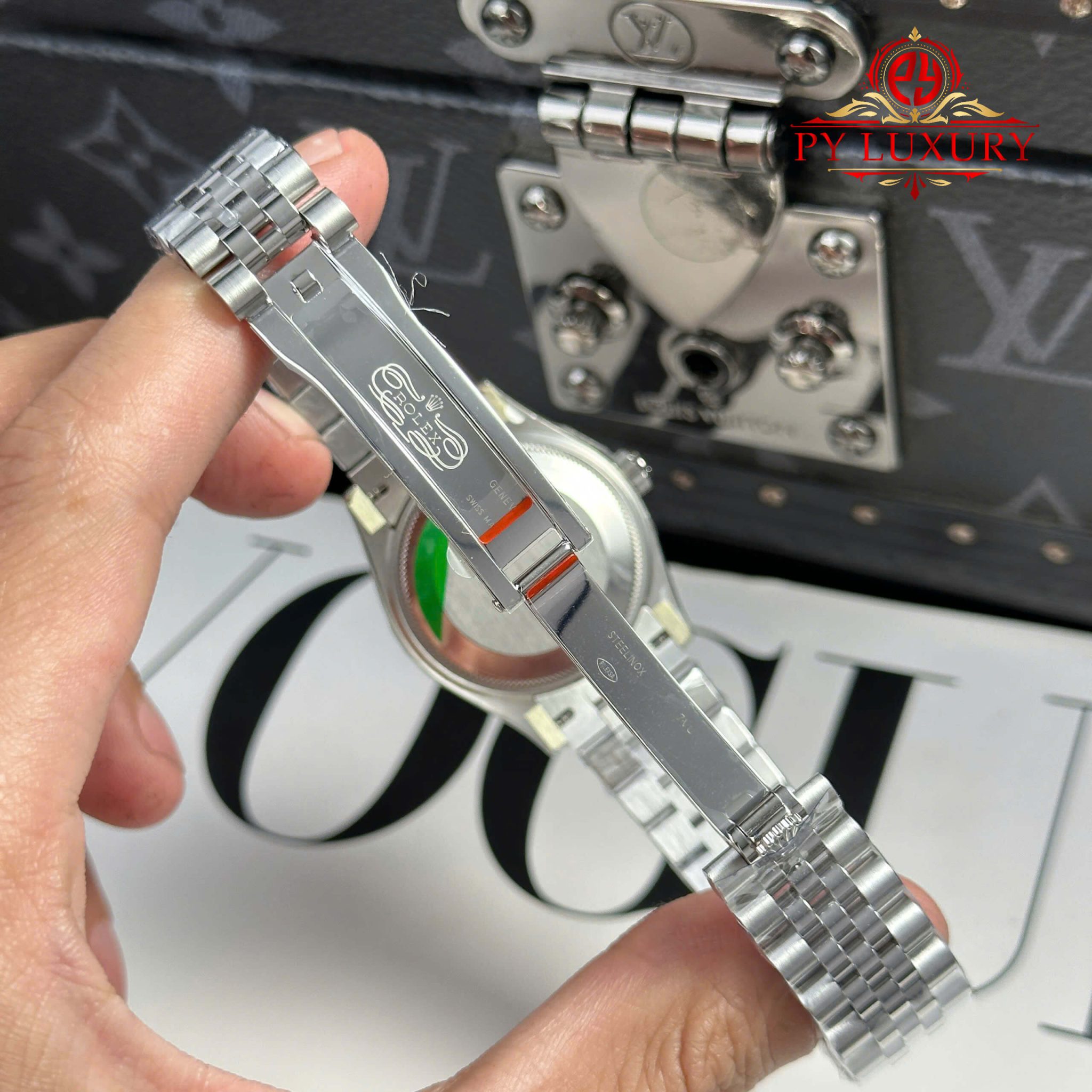 Rolex Datejust 278384RBR Pink Roman Dial Diamond Bezel Jubilee Bracelet 1:1 Best Replica THB 31mm - Image 10