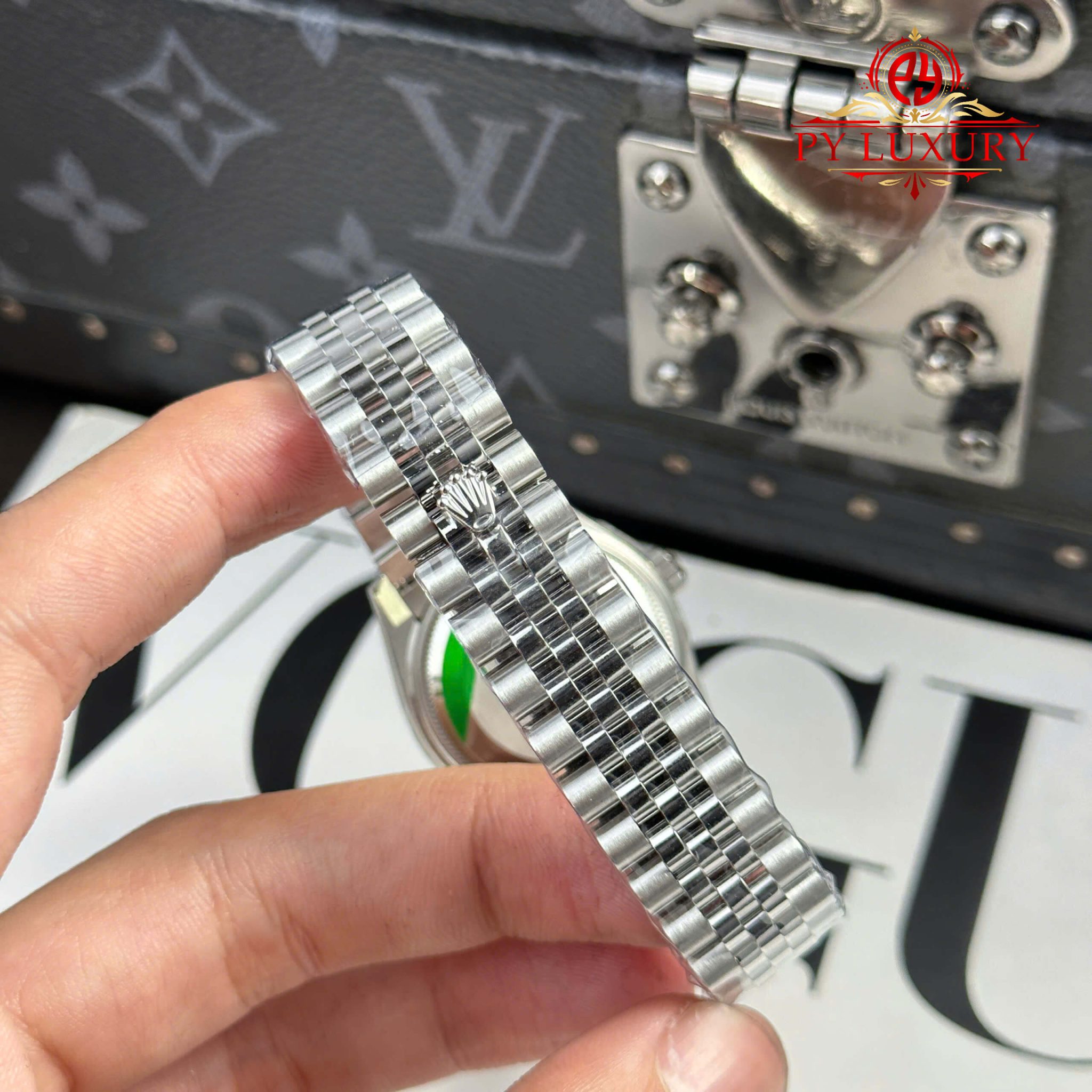 Rolex Datejust 278384RBR Pink Roman Dial Diamond Bezel Jubilee Bracelet 1:1 Best Replica THB 31mm - Image 11