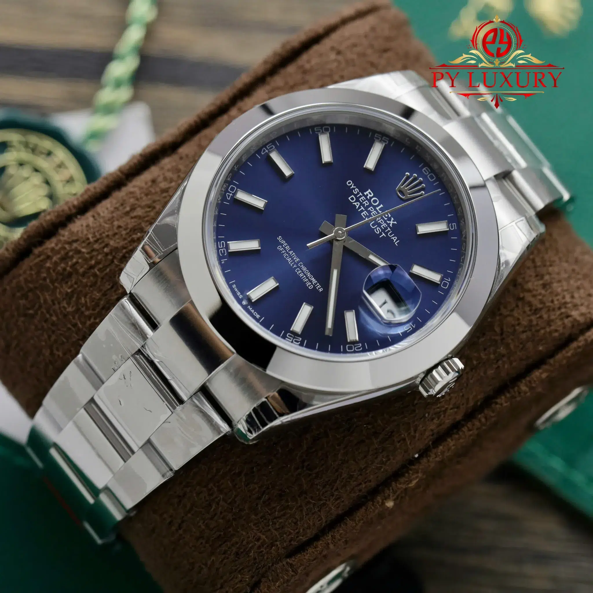 Rolex Datejust 126300 Blue Dial Smooth Bezel Oyster Bracelet 1:1 Best Replica VSF 41mm - Image 2
