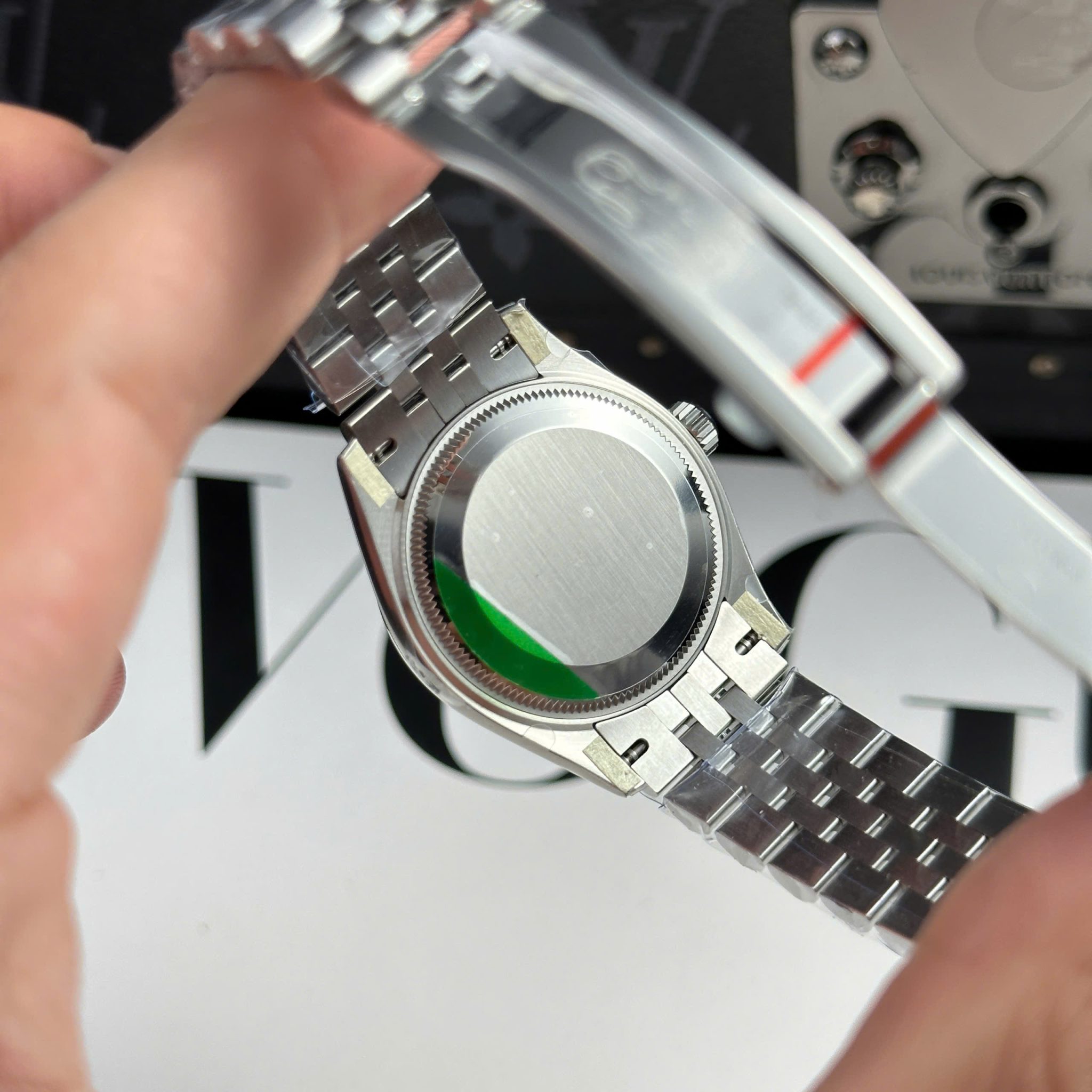 Rolex Datejust 278274-0002 Black Roman Dial Fluted Bezel Jubilee Bracelet Best Replica THB 31mm - Image 10