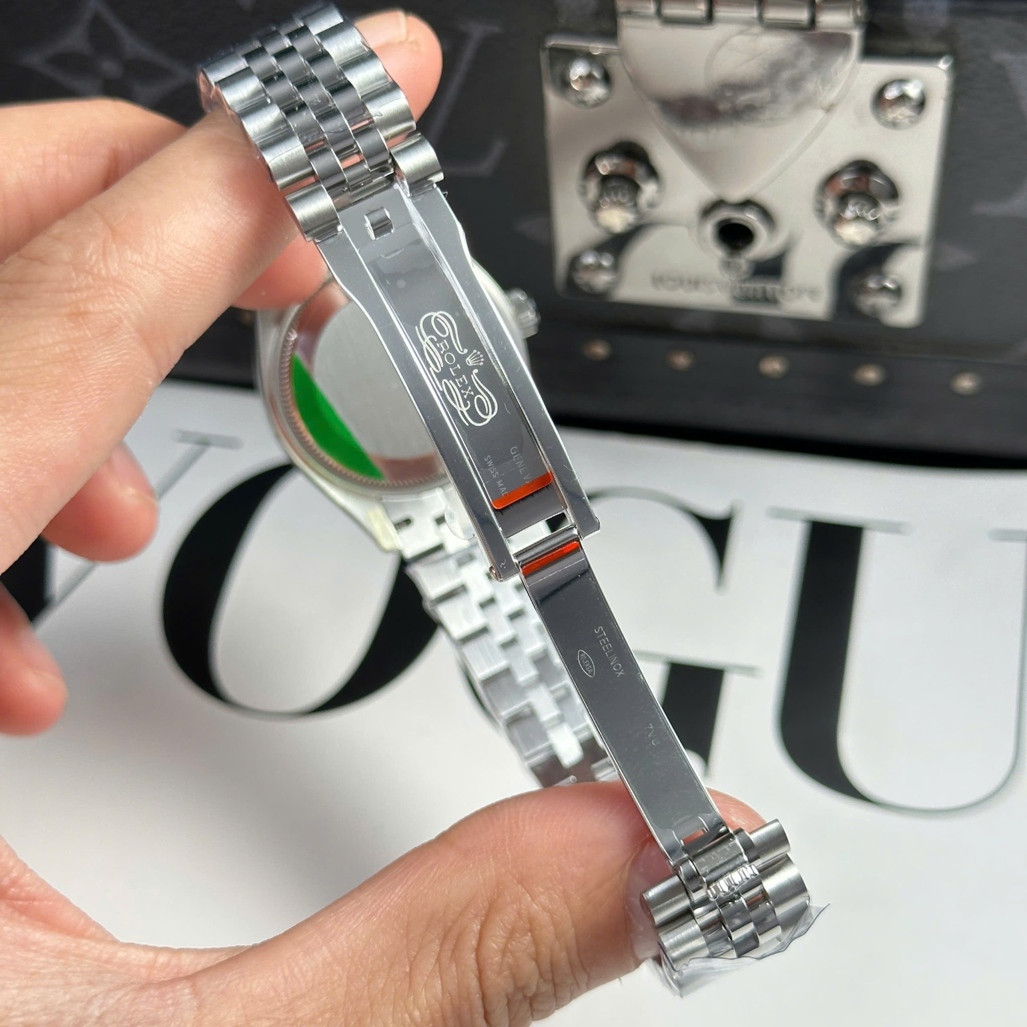 Rolex Datejust 278274-0002 Black Roman Dial Fluted Bezel Jubilee Bracelet Best Replica THB 31mm - Image 11