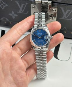 Rolex Datejust 278274 Blue Roman Dial Fluted Bezel Jubilee Bracelet Best Replica THB 31mm