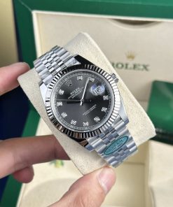 Rolex Datejust 41 126334 Grey Diamond Dial Jubilee Best Replica Clean Factory