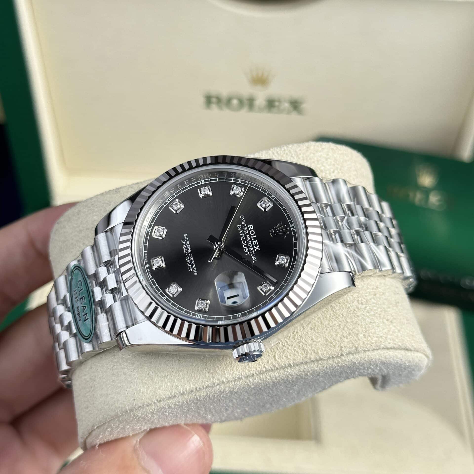 Rolex Datejust 41 126334 Grey Diamond Dial Jubilee Best Replica Clean Factory - Image 2