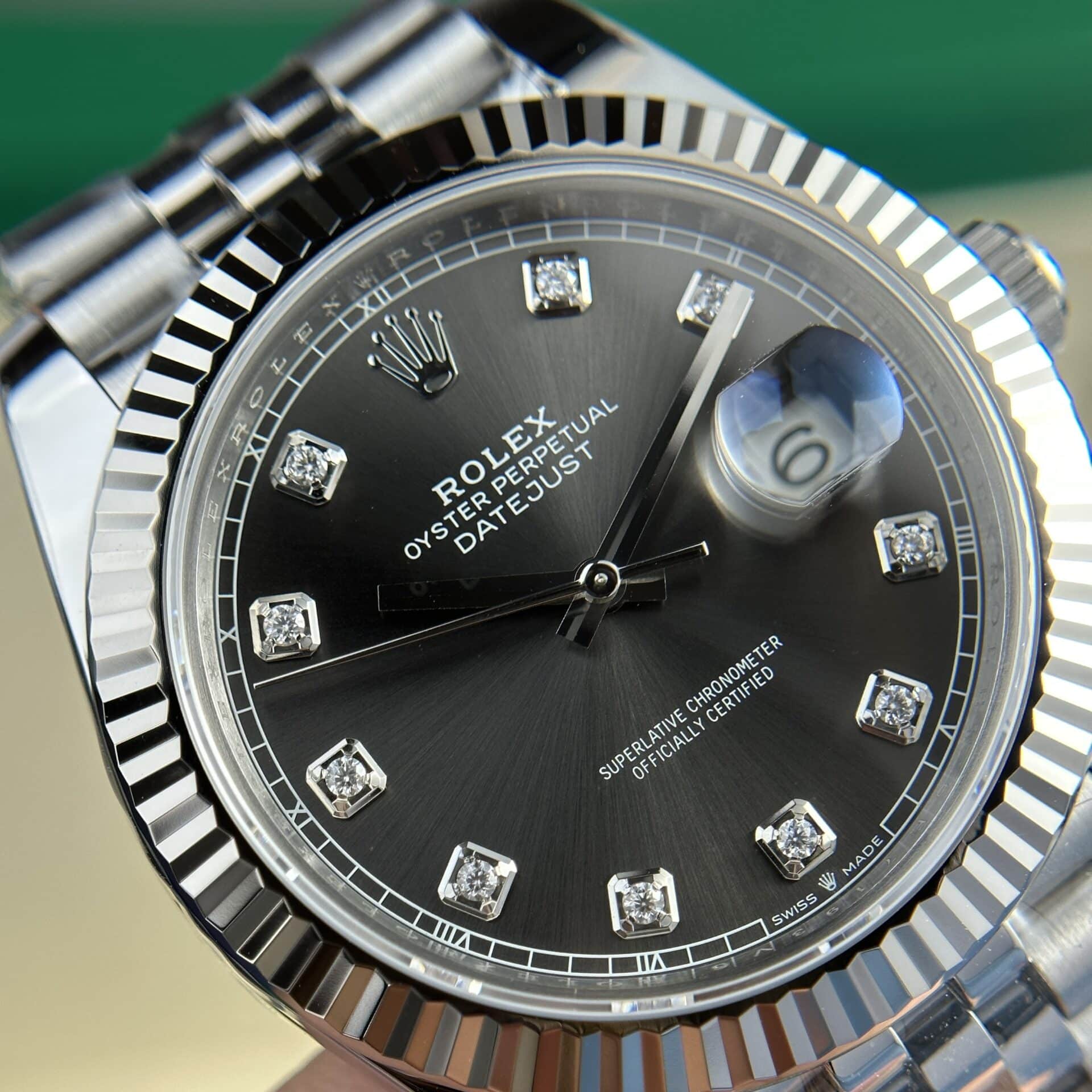 Rolex Datejust 41 126334 Grey Diamond Dial Jubilee Best Replica Clean Factory - Image 5