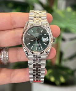 Rolex Datejust 36 126234-0051 Mint Green Dial Luminous Jubilee Top Quality Replica VS Factory