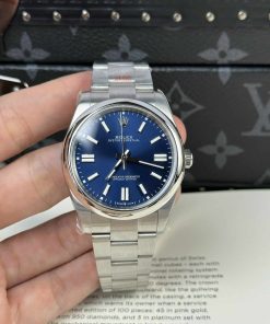 Rolex Oyster Perpetual 41 124300 Blue Dial Best Replica Clean Factory 41mm