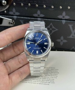 Rolex Oyster Perpetual 126000 Blue Dial Best Replica Clean Factory 36mm
