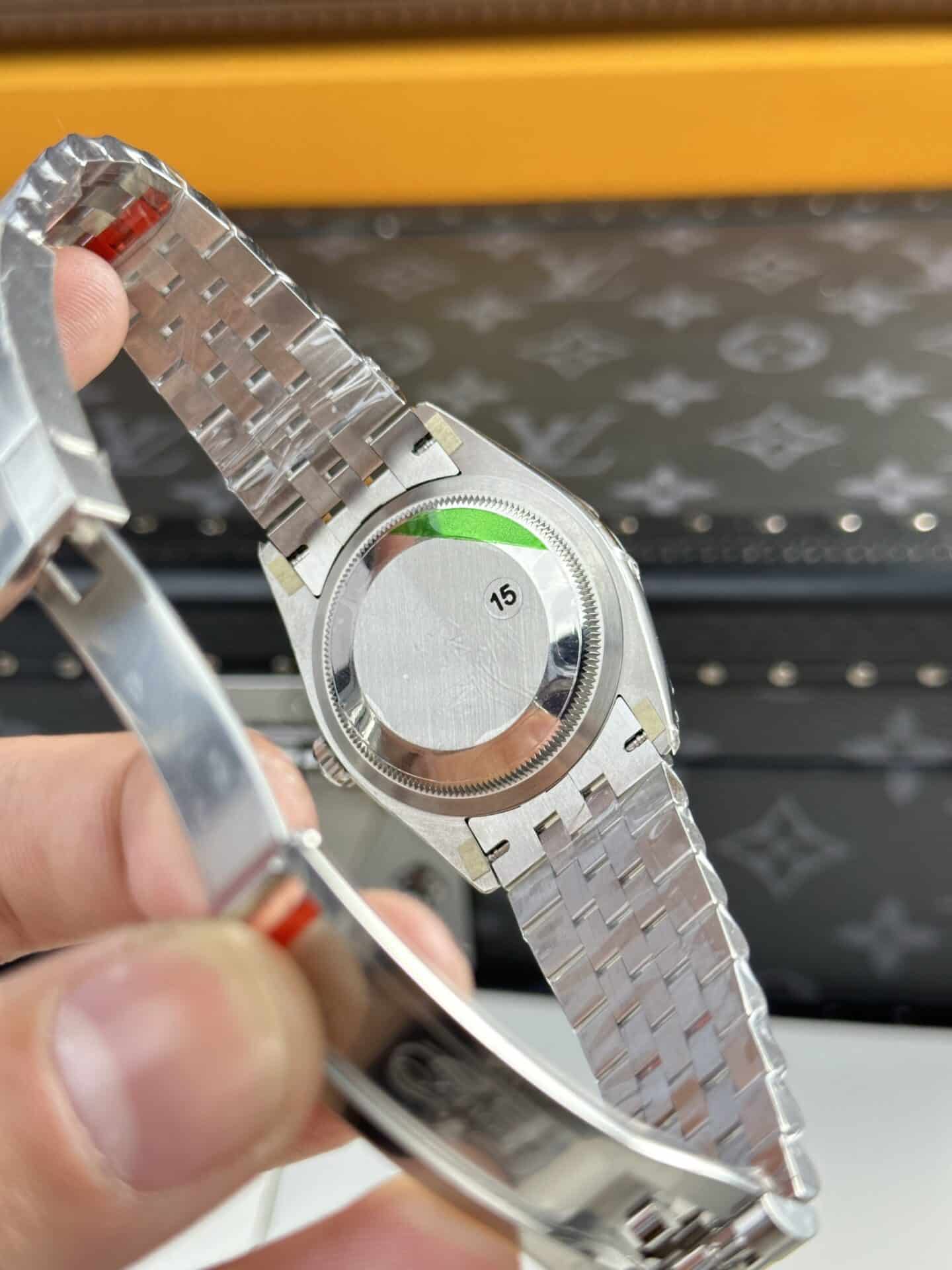 Rolex Datejust Blue Motif Diamond Dial Jubilee Top Quality Replica 36mm - Image 9