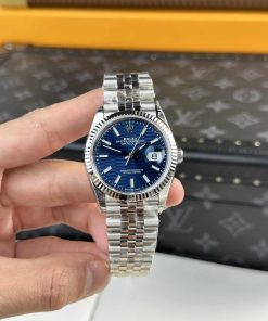 Rolex Datejust Blue Motif Dial Luminous Jubilee Bracelet Super Clone 36mm