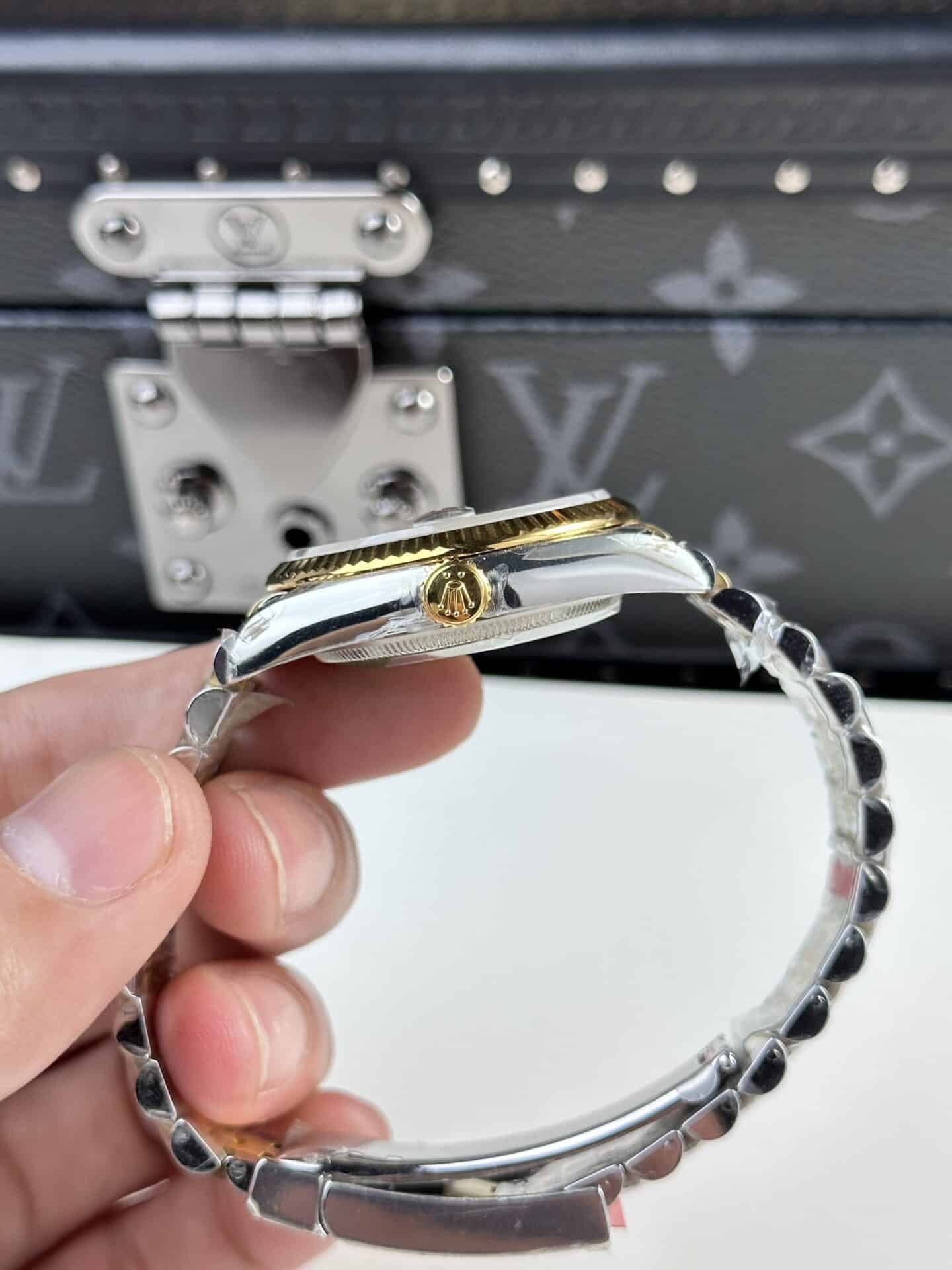 Rolex Datejust Wimbledon Two Tone Yellow Gold Jubilee Top Quality Replica 36mm - Image 8