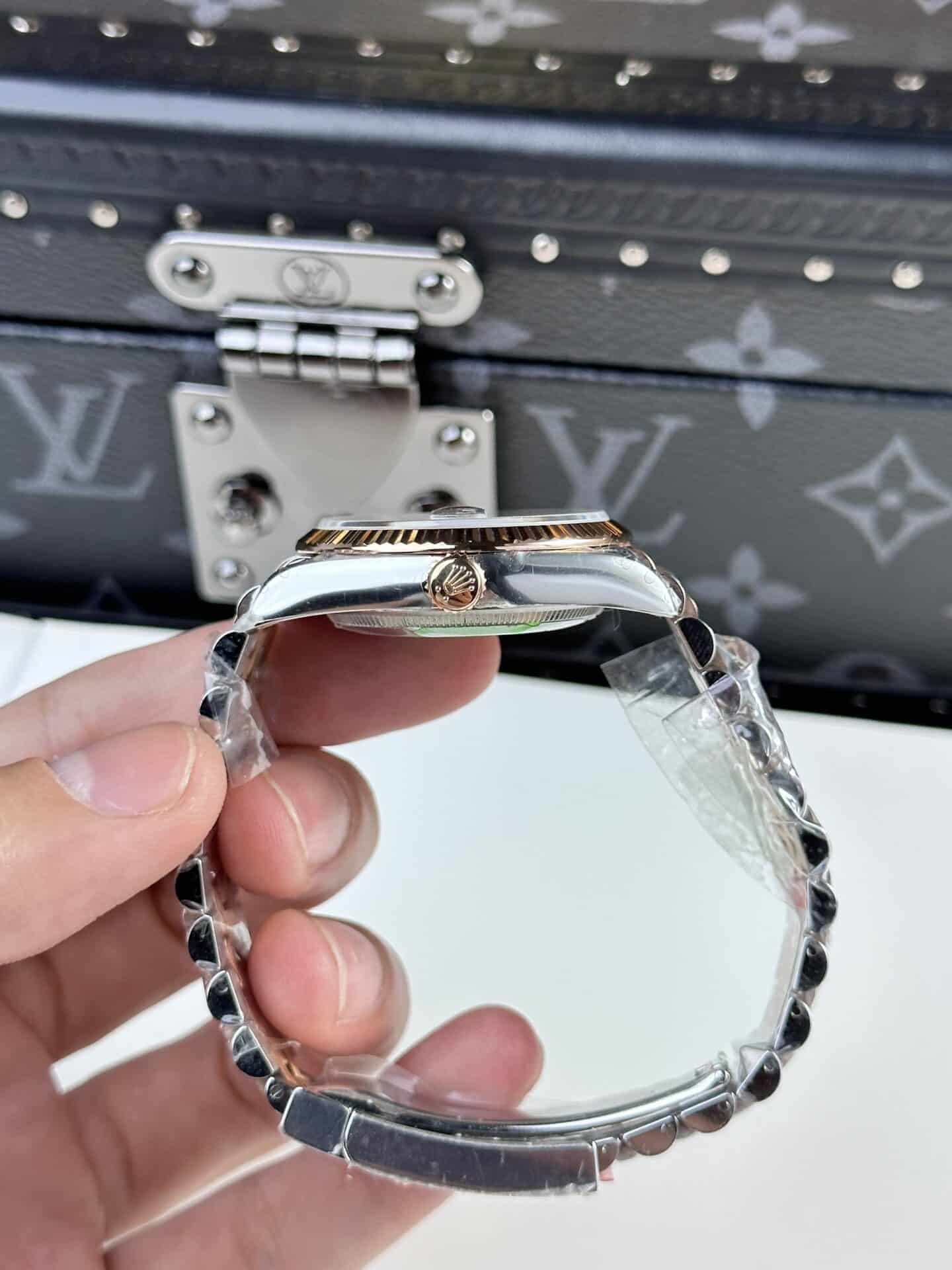 Rolex Datejust Wimbledon Two Tone Rose Gold Jubilee Best Replica 36mm - Image 5