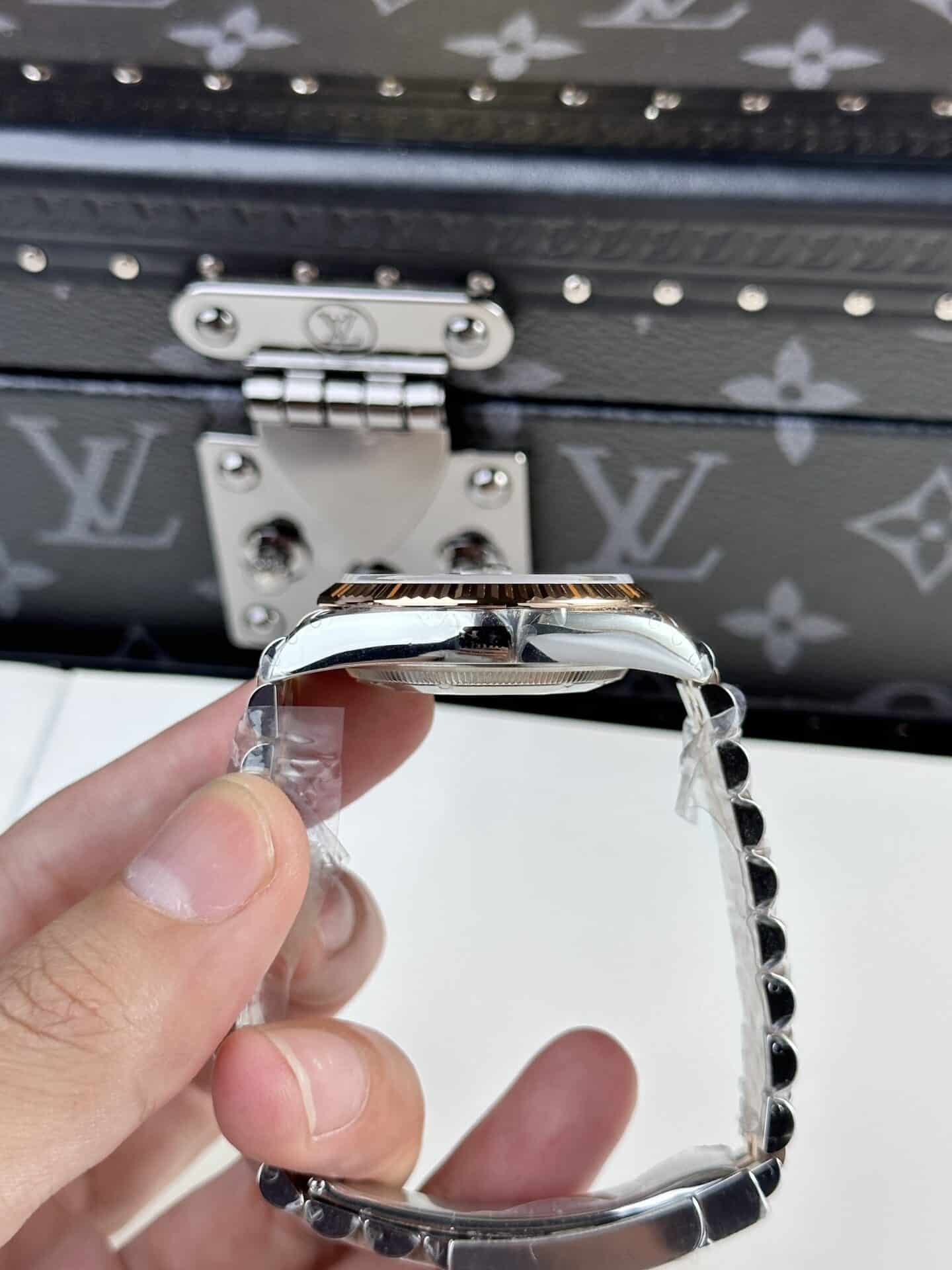 Rolex Datejust Wimbledon Two Tone Rose Gold Jubilee Best Replica 36mm - Image 6