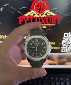 Patek Philippe Aquanaut 5168G-010 Khaki Green Pure 18K White Gold 1:1 Custom Made 42.2mm