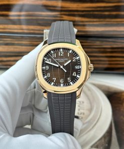 Patek Philippe Aquanaut 5167R-001 Rose Gold Modified Version Brown Dial + Hands + Movement Super Clone Best Replica 40.8mm