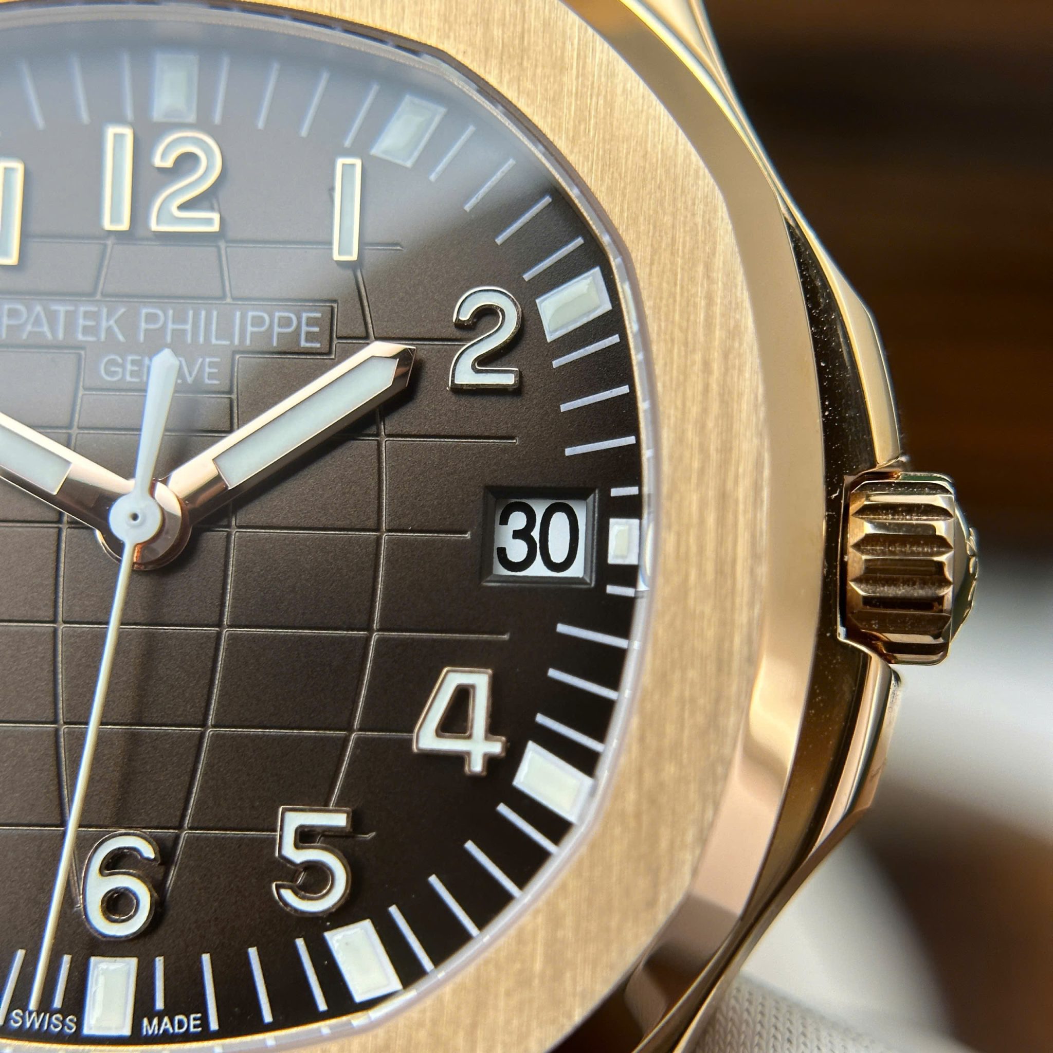 Patek Philippe Aquanaut 5167R-001 Rose Gold Modified Version Brown Dial + Hands + Movement Super Clone Best Replica 40.8mm - Image 6