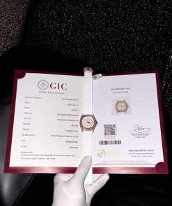 Patek Philippe Aquanaut 5068R 18K Gold Wrapped Custom Moissanite Swiss Quartz Replica PPF 35.6mm