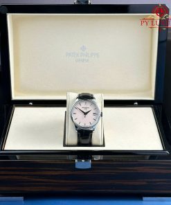 Patek Philippe Calatrava 5227G-001 Cream Dial Leather Strap 1:1 Replica 3KF 39mm