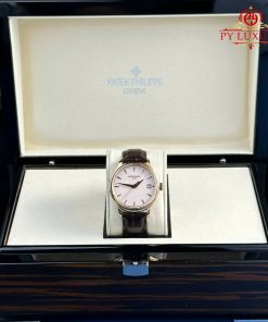 Patek Philippe Calatrava 5227R-001 Rose Gold Leather Strap 1:1 Replica 3KF 39mm
