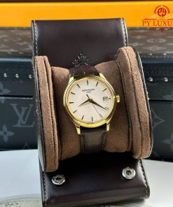 Patek Philippe Calatrava 5227J-001 Yellow Gold Leather Strap Best Replica 3KF 39mm