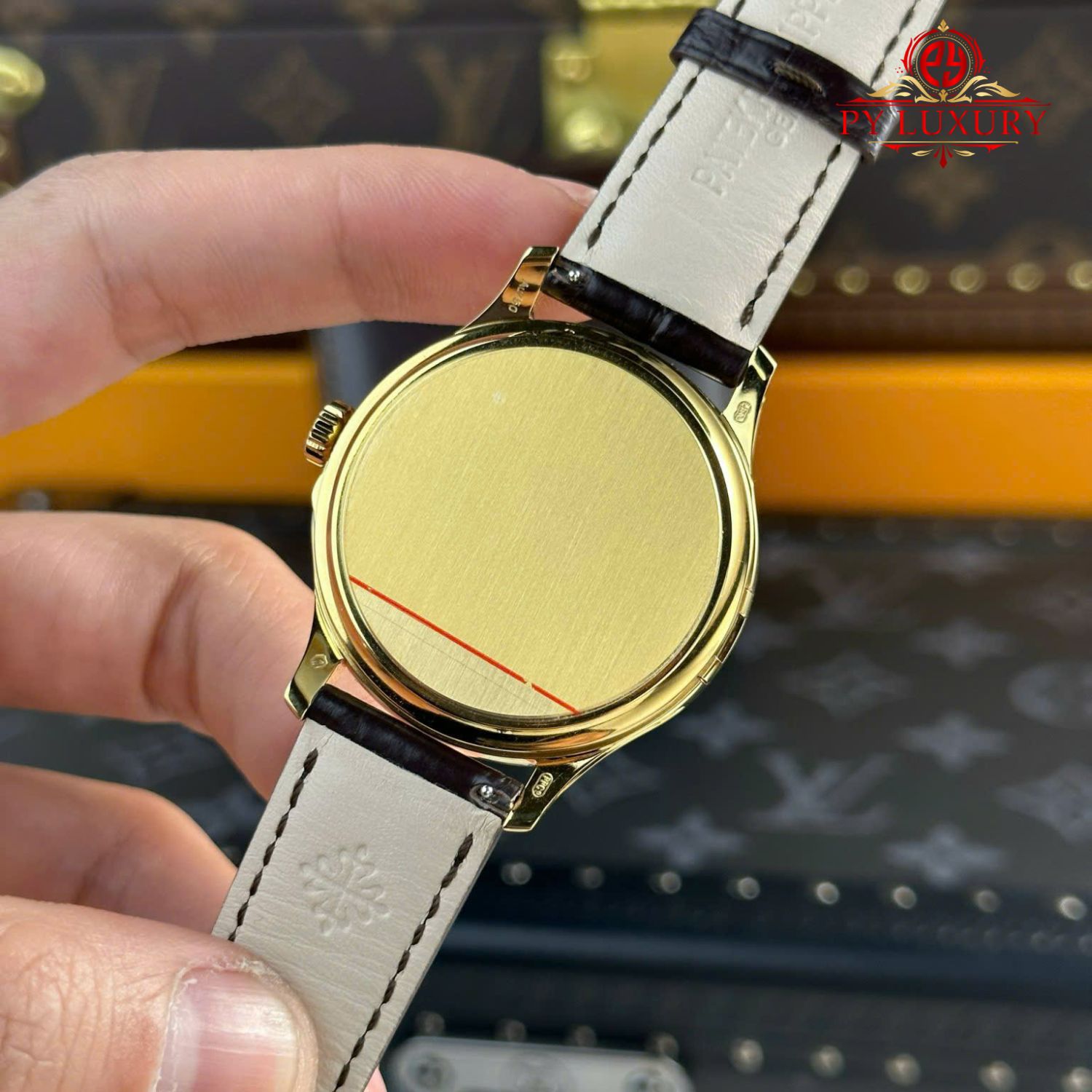 Patek Philippe Calatrava 5227J-001 Yellow Gold Leather Strap Best Replica 3KF 39mm - Image 8