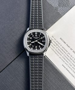 Patek Philippe Aquanaut 5067A Black Dial Swiss Quartz Replica PPF 35.6mm