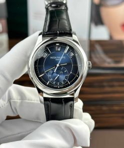 Patek Philippe Complications 5205G-013 Blue Dial Leather Replica GRF 40mm