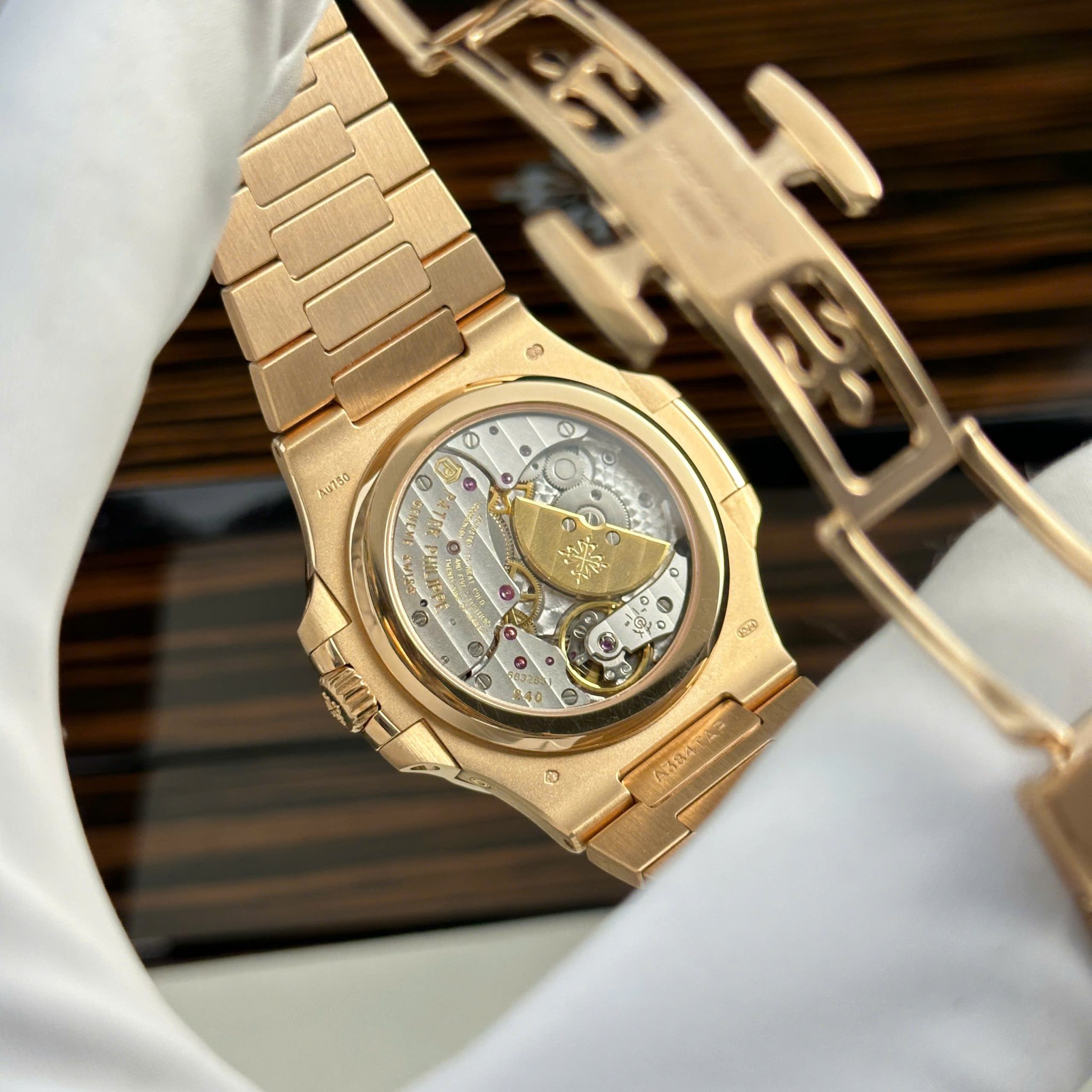 Patek Philippe Nautilus 5712/1R-001 Brown Dial 18K Solid Gold 1:1 CNC Custom Made 40mm - Image 11