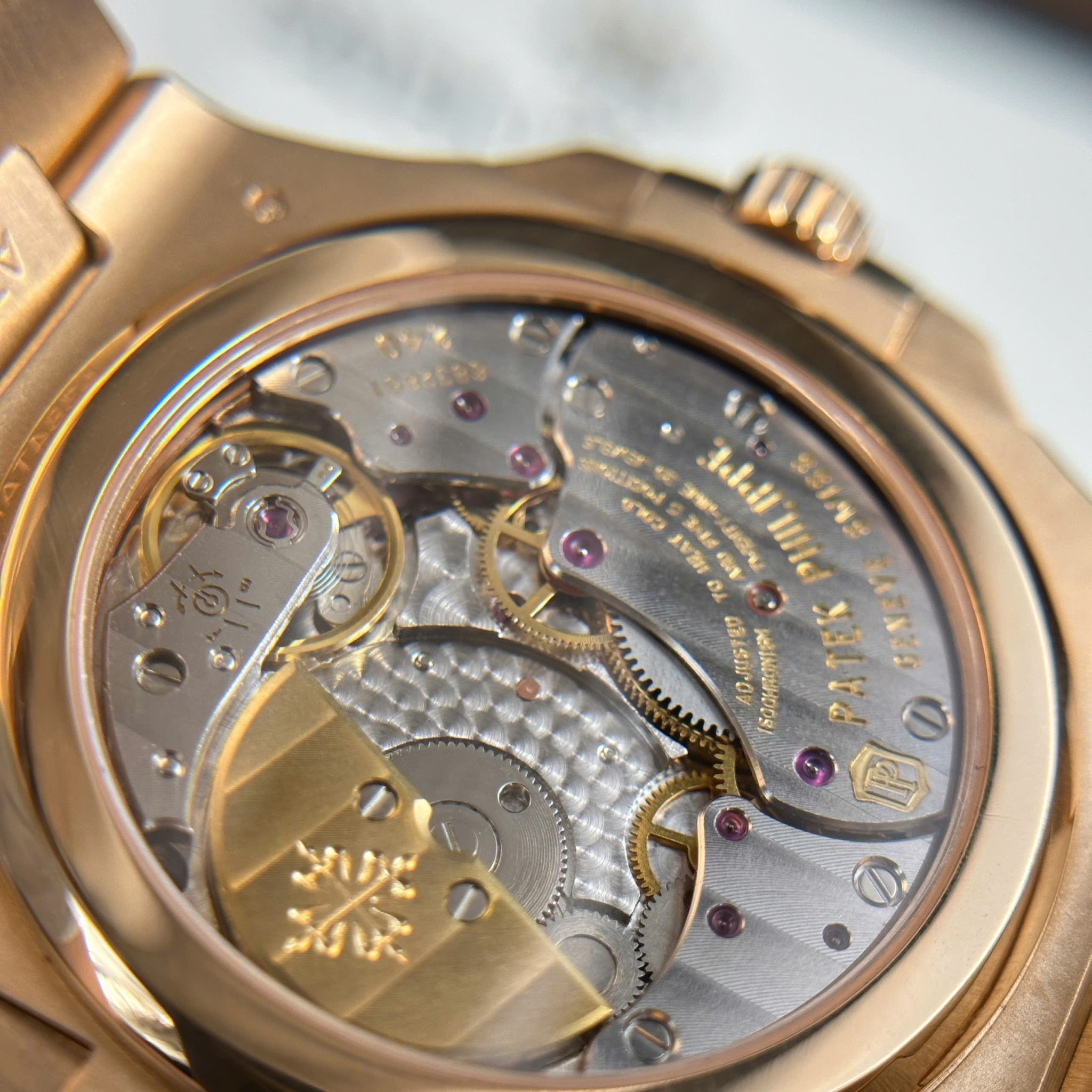 Patek Philippe Nautilus 5712/1R-001 Brown Dial 18K Solid Gold 1:1 CNC Custom Made 40mm - Image 12