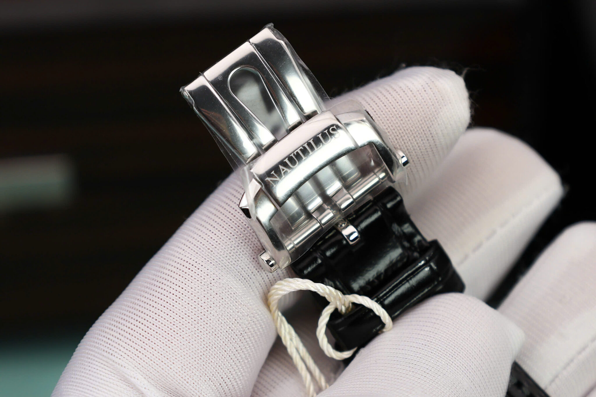 Patek Philippe Nautilus 5712G Grey Dial Baguette Stone Bezel Full Functions PPF Best Replica 40mm - Image 8