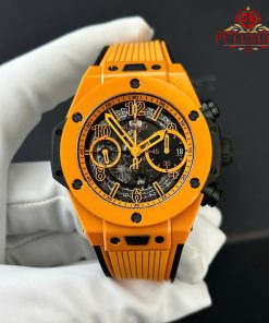 Hublot Big Bang Unico Orange Ceramic Chronograph Best Replica BBF 42mm