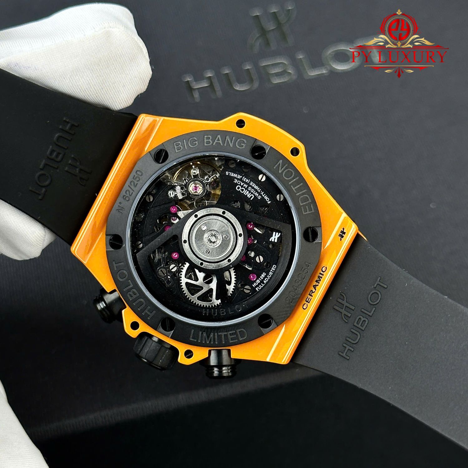 Hublot Big Bang Unico Orange Ceramic Chronograph Best Replica BBF 42mm - Image 8