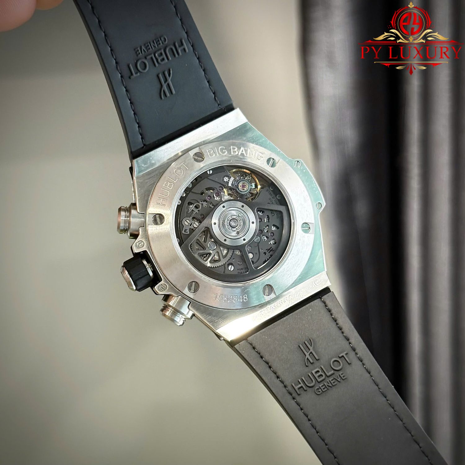 Hublot Big Bang Unico Titanium Rainbow Leather Strap Best Replica ZF 45mm - Image 7