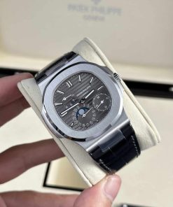 Patek Philippe Nautilus 5712G-001 Grey Dial Leather Best Quality Replica PPF V2 40mm