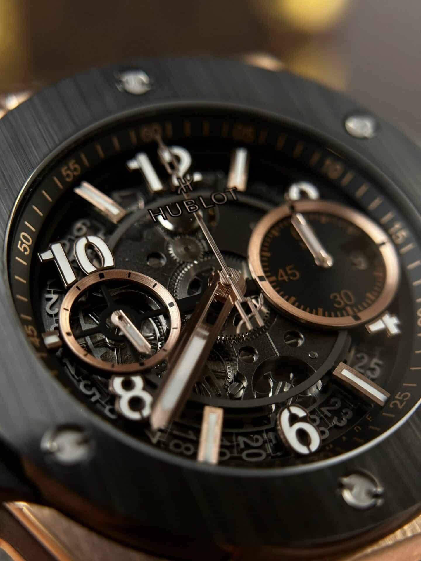 Hublot Big Bang Unico King Gold Black Ceramic Best Replica 42mm - Image 7