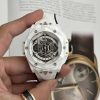 Hublot Big Bang Sang Bleu II White Ceramic Rubber Top Quality Replica BBF 45mm
