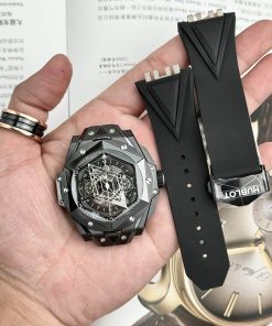 Hublot Big Bang Sang Bleu II Black Ceramic Black Dial Best Replica 45mm