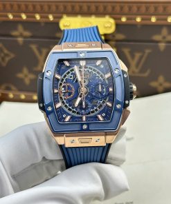Hublot Spirit Of Big Bang King Gold Blue Ceramic Best Replica BBF 42mm
