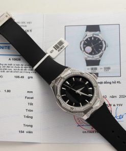 Hublot Classic Fusion Orlinski Titanium Black Alternative Pavé Custom Moissanite 1:1 Replica 40mm