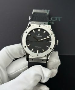 Hublot Classic Fusion Titanium Men's Watch Black Dial WWF Factory Best Replica 45mm